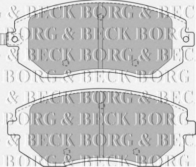 BORG & BECK bbp1905 -  Комплект тормозных колодок, дисковый тормоз